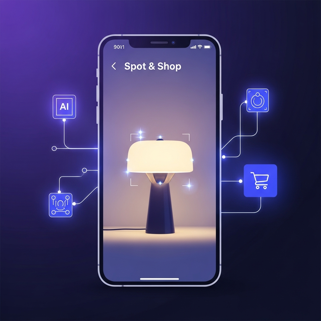 A smartphone identifying a product using the new Bol.com Spot & Shop AI feature
