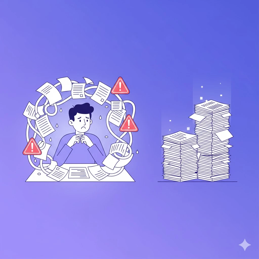Order management mistakes illustration