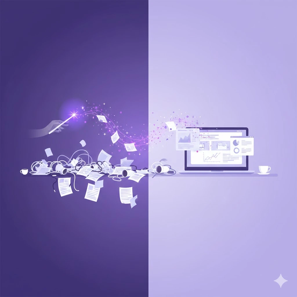 Business transformation illustration