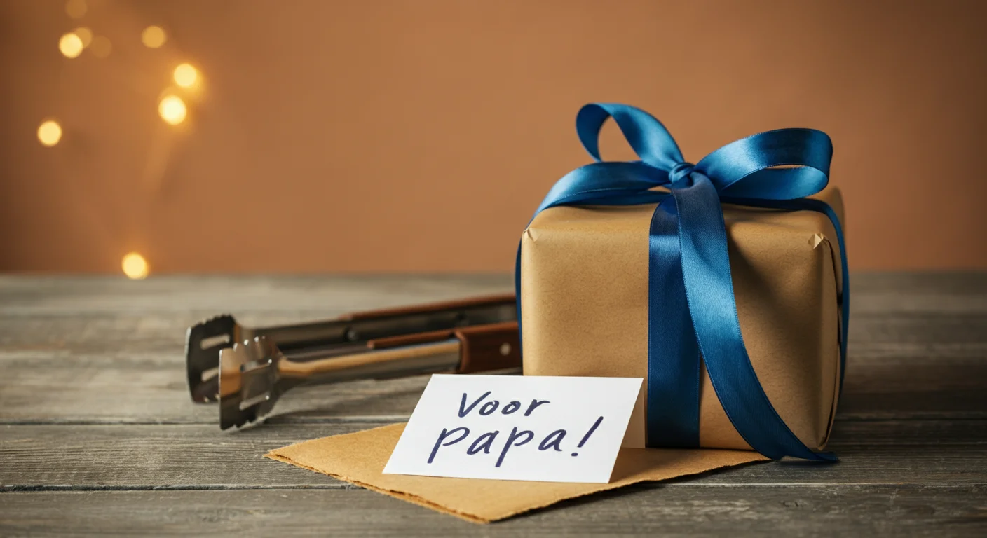 Een ingepakt cadeau voor vaderdag